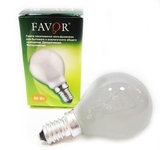 Лампа накаливания FAVOR P45 60W E14 FR шарик матовый