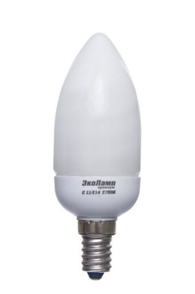 Лампа Эколамп Свеча С11/Е27 Premium 2700k