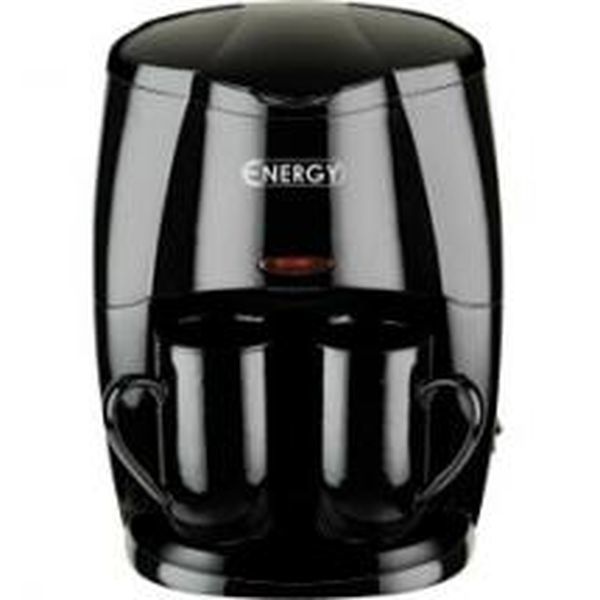 Кофеварка ENERGY EN-601 цвет-черная 450Вт 2 чашки