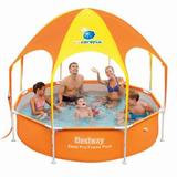 BESTWAY Бассейн каркасный с навесом 244*51 см, 1688л, арт.56432 107-117