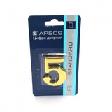 Цифра дверная Apecs DN -01-5 -Z-CR