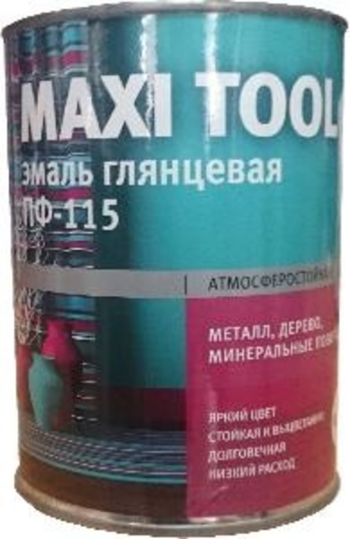 Краска ПФ-115 вишневая MAXI TOOL  0,9 (14) Эмаль ПАЛ-29044