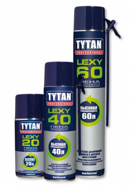 Пена Титан профессинальная Lexy 60 монтажная 750мл*12 59483
