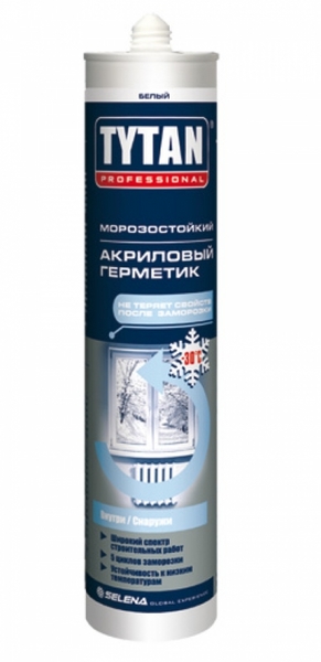 Герметик Tytan Professional акриловый белый морозостойкий 310мл 51791