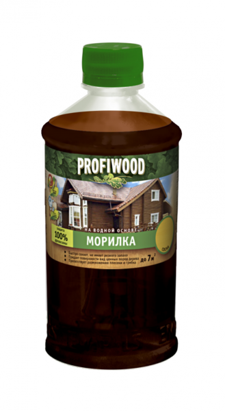 Морилка на водной основе ОРЕХ 0,5кг PROFIWOOD 3187